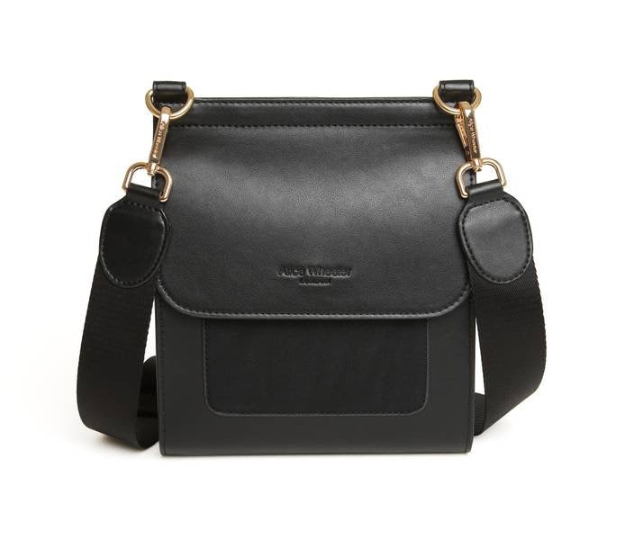 Alice Wheeler Seville Crossbody Handbag - Nappa Collection - Black
