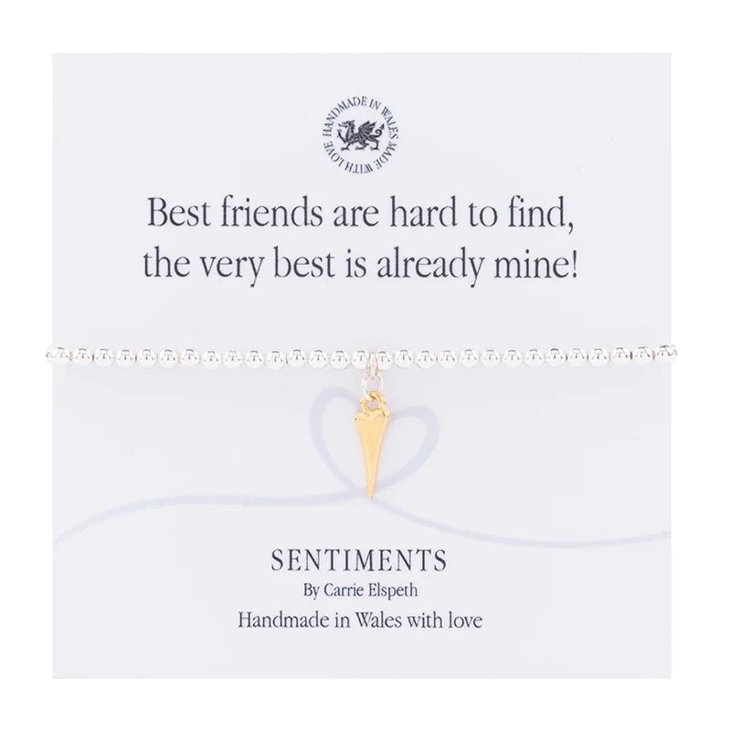 Carrie Elspeth Sentiment Bracelet - Best Friends