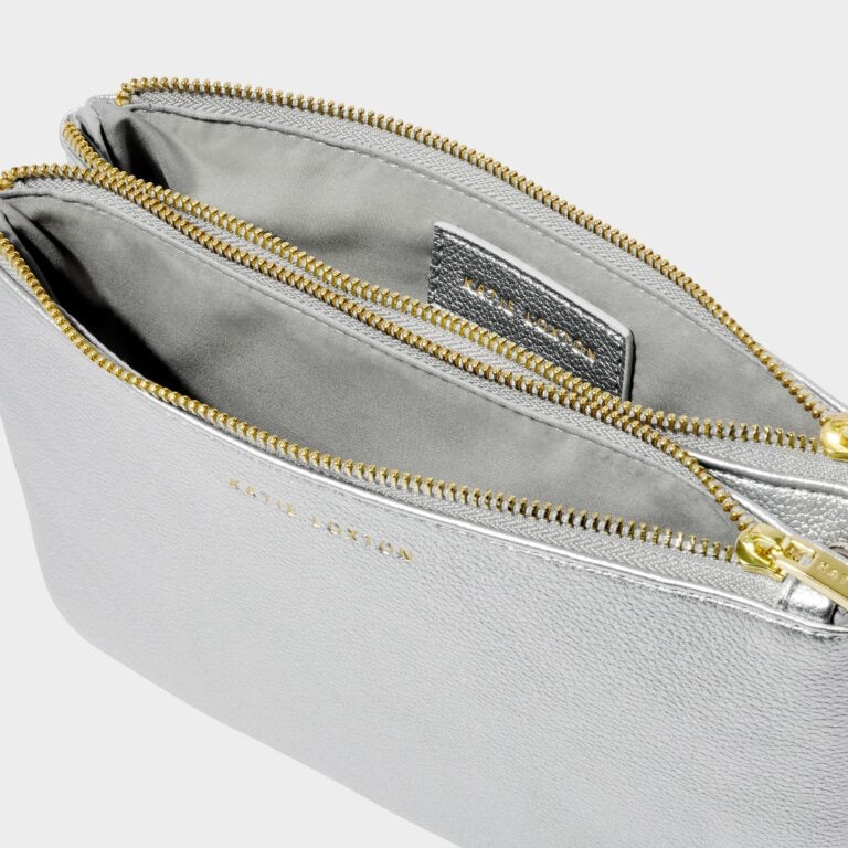 Katie Loxton Duo Pouch -  Silver