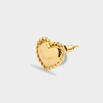 Katie Loxton Waterproof Jewellery - Love - Heart Stud Earrings - Gold