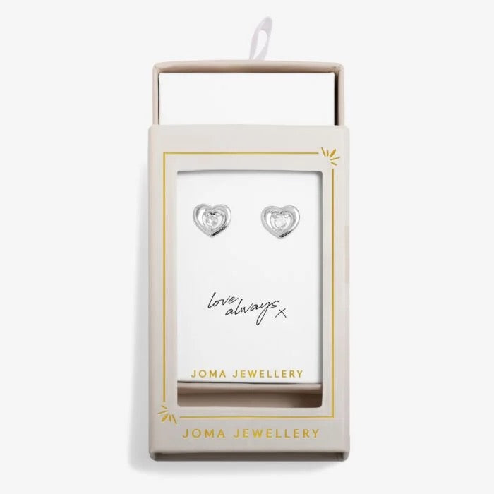 Joma Jewellery Moments to Shine - Wonderful Mum - Silver Plated Boxed Stud Earrings