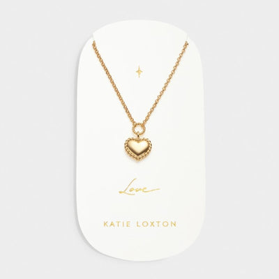 Katie Loxton Waterproof Jewellery - Love - Gold Heart Necklace - Gold