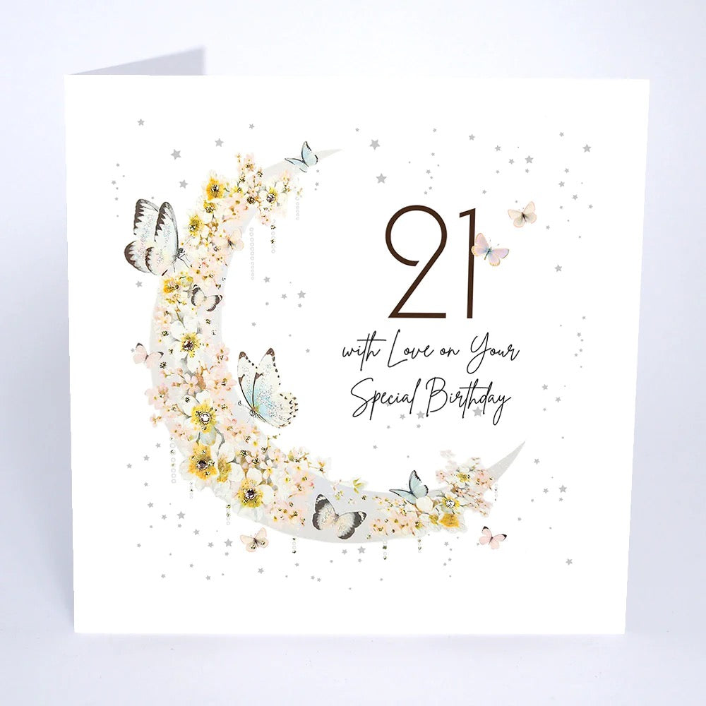 Five Dollar Shake -21 With Love on your Special Birthday (Moon) Card