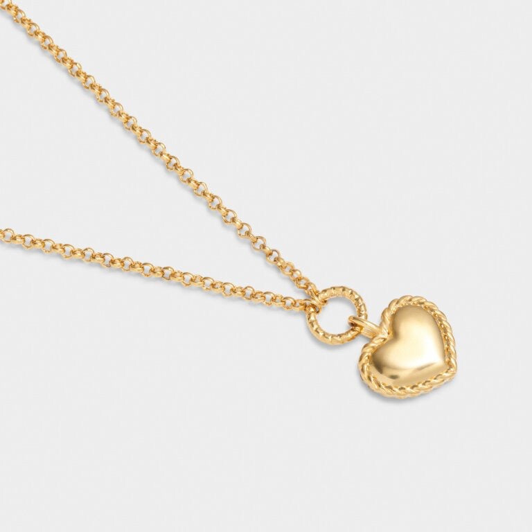 Katie Loxton Waterproof Jewellery - Love - Gold Heart Necklace - Gold