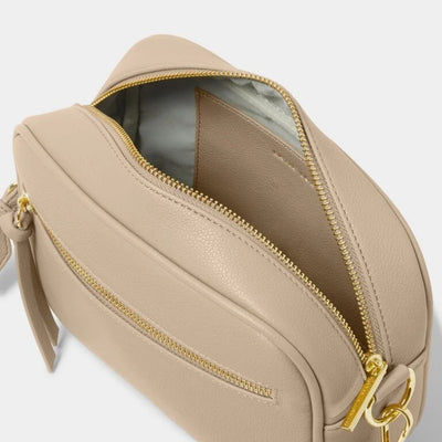 Katie Loxton Hallie Double Strap Crossbody Bag - Light Taupe