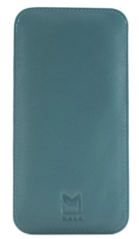 Mala Leather Bella Highland Cows Glasses Case - Teal