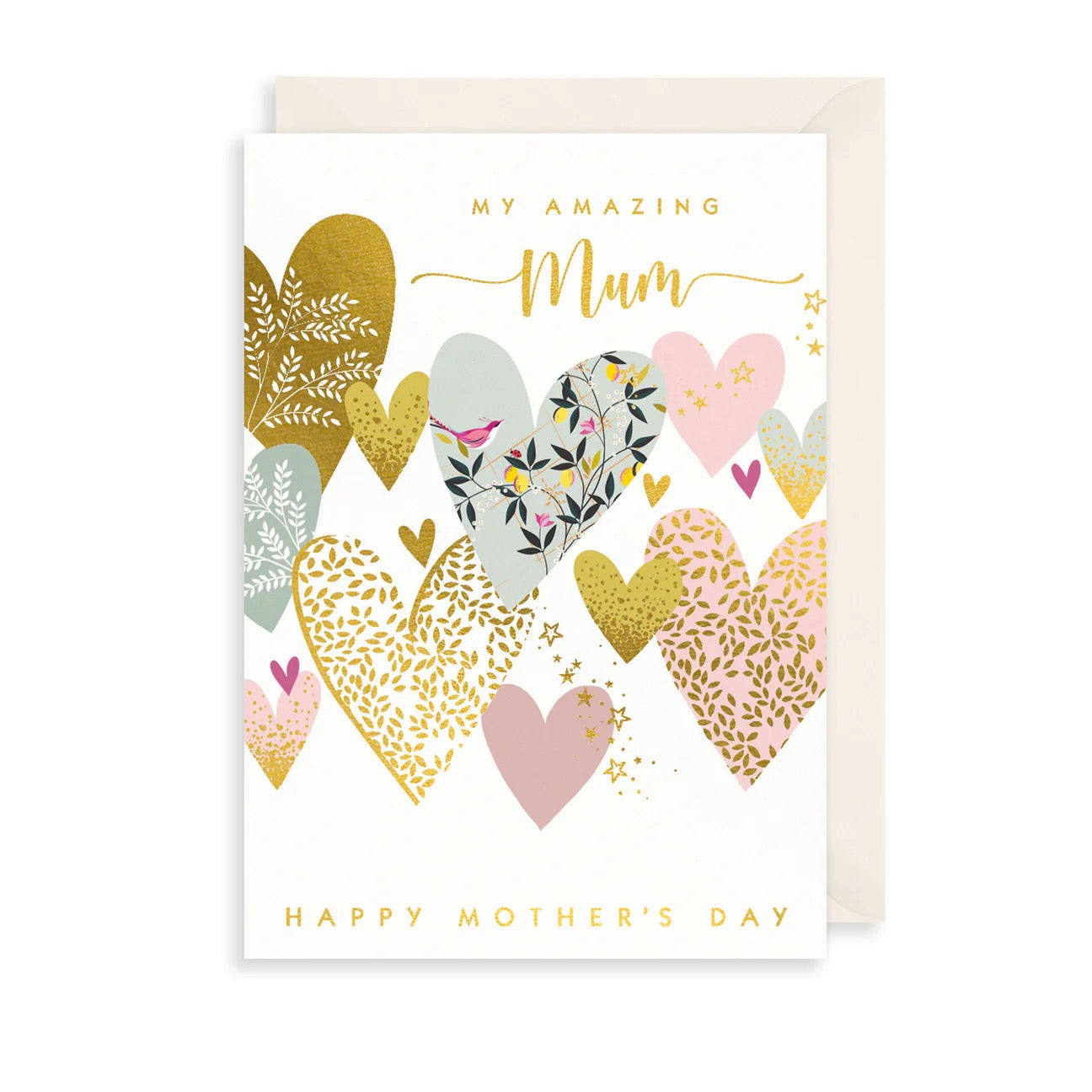Sara Miller by The Art File - Amazing Mum Hearts Mother's Day Card