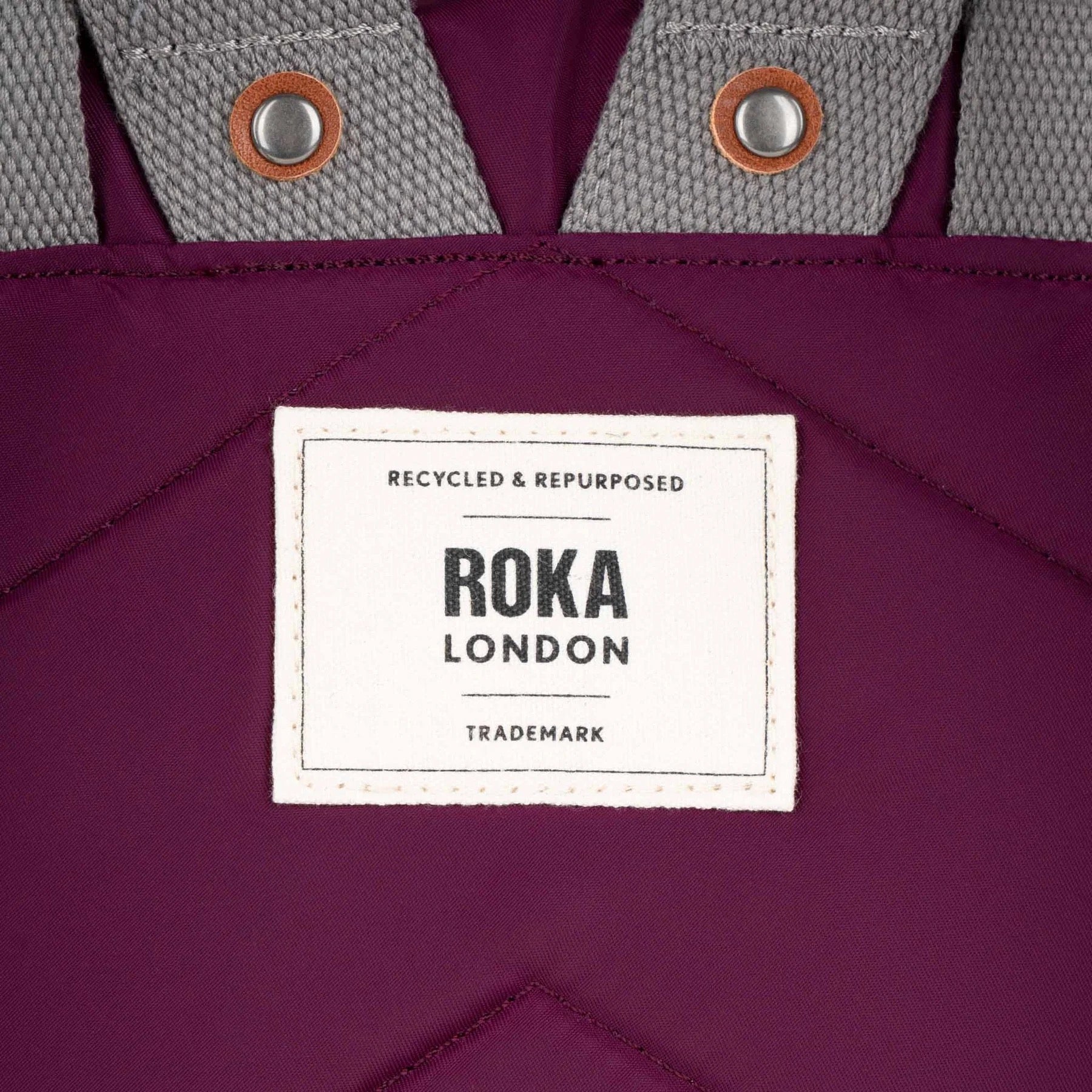 Roka Canfield B Backpack - MEDIUM - Recycled Nylon - Royal Burgundy