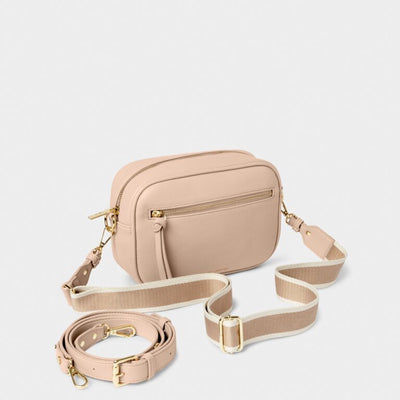 Katie Loxton Hallie Double Strap Crossbody Bag - Nude Pink