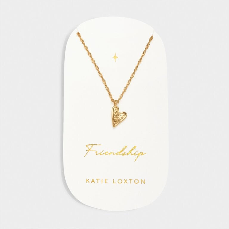 Katie Loxton Waterproof Jewellery - Friendship - Gold Heart Necklace