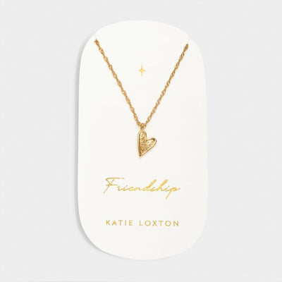 Katie Loxton Waterproof Jewellery - Friendship - Gold Heart Necklace