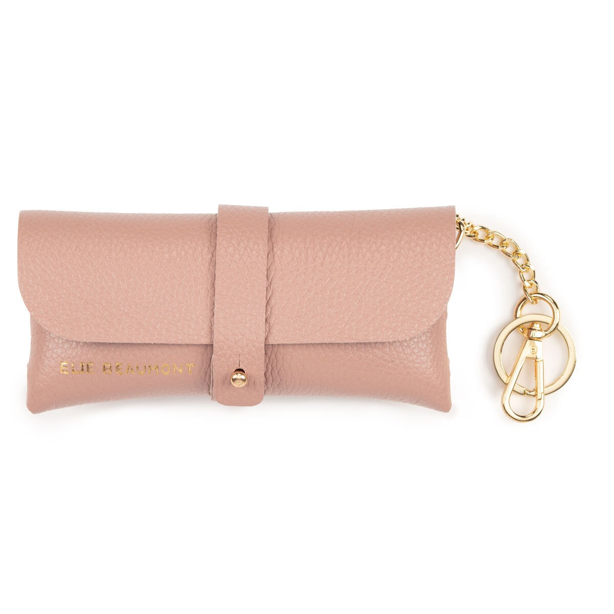 Elie Beaumont Designer Leather Glasses Case - Blush Pink