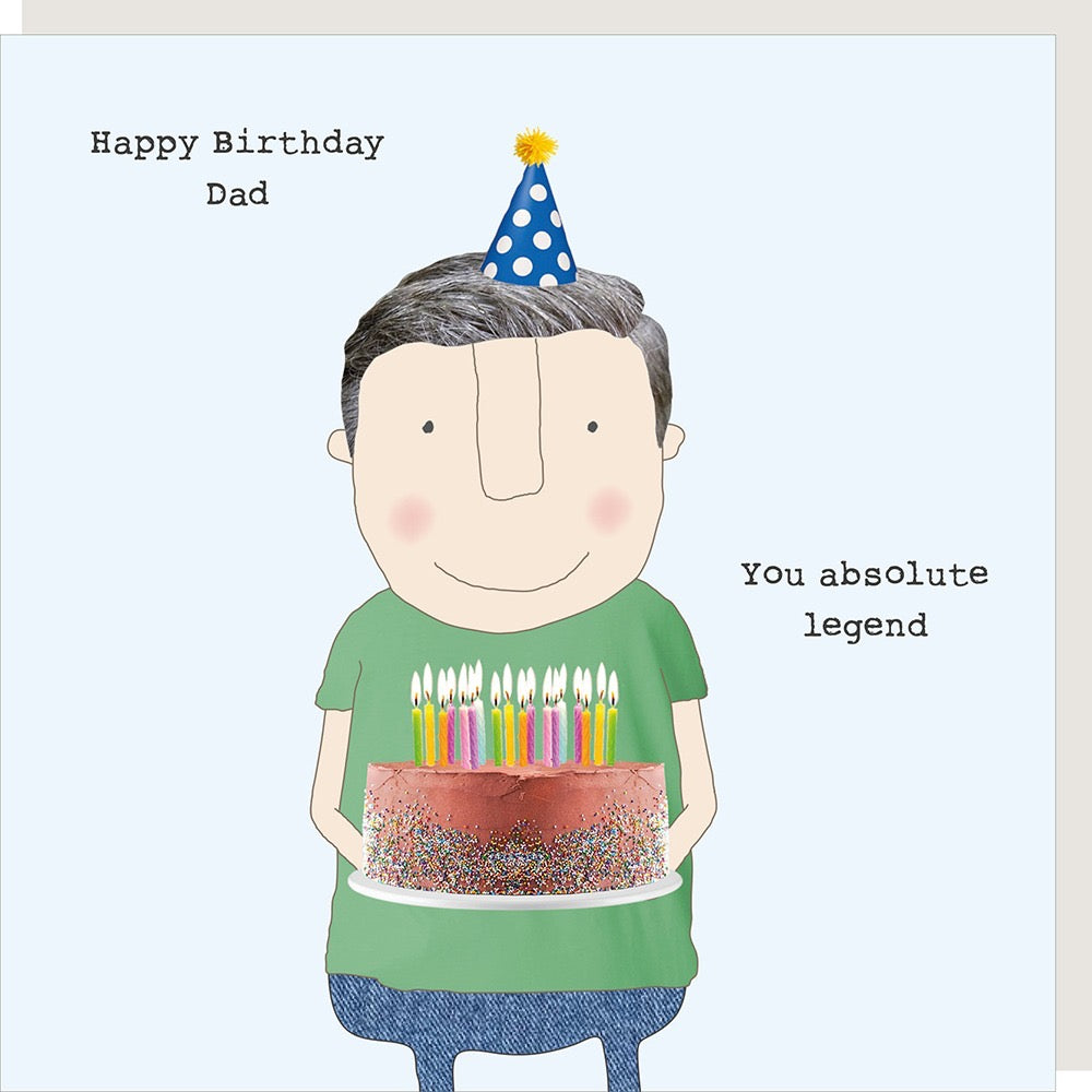 Rosie Made A Thing  - Dad Legend - Birthday Card