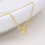 POM - Twist Bow - Gold Plated 925 Necklace