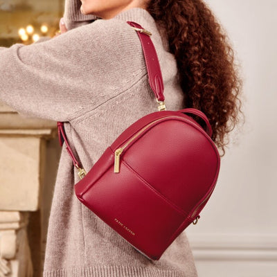 Katie Loxton Mika Small Backpack - Garnet Red