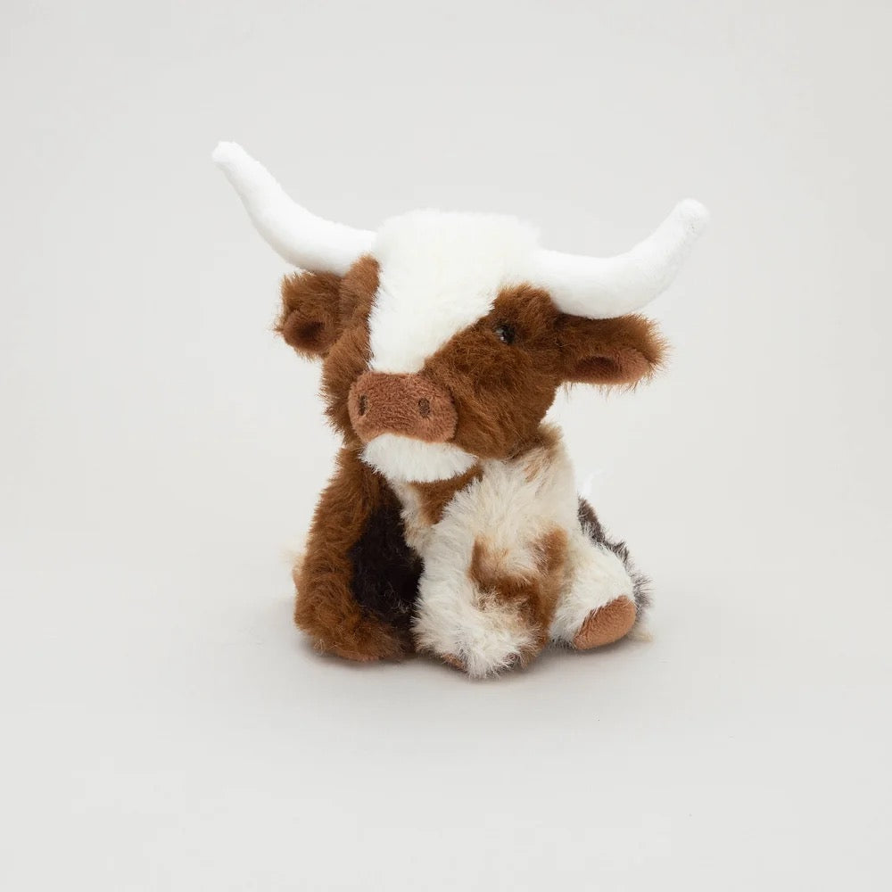 Jomanda Mini Longhorn Highland Coo -  Brown & Cream