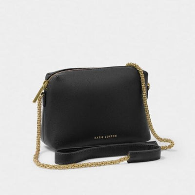 Katie Loxton Mini Margot Chain Crossbody Bag -  Black