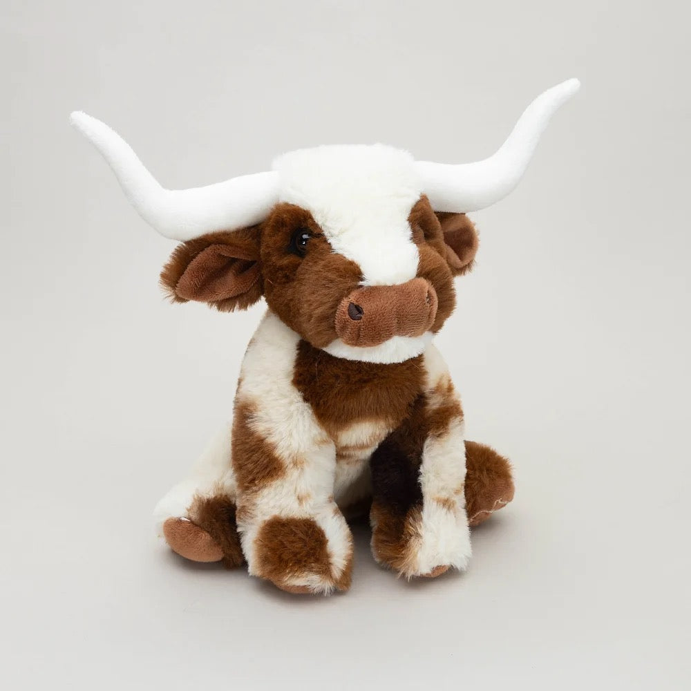 Jomanda Small Longhorn Highland Coo -  Brown & Cream