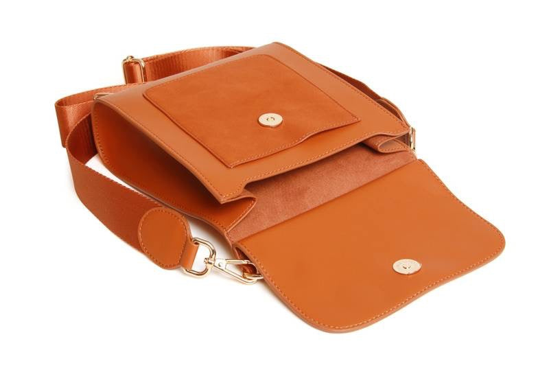 Alice Wheeler Seville Crossbody Handbag - Nappa Collection - Tan