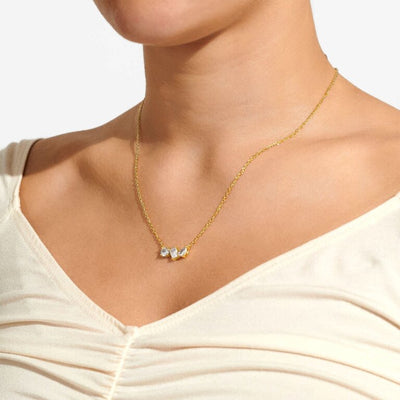 Joma Jewellery - 'A Little Love From Your Little Three' Gold Necklace