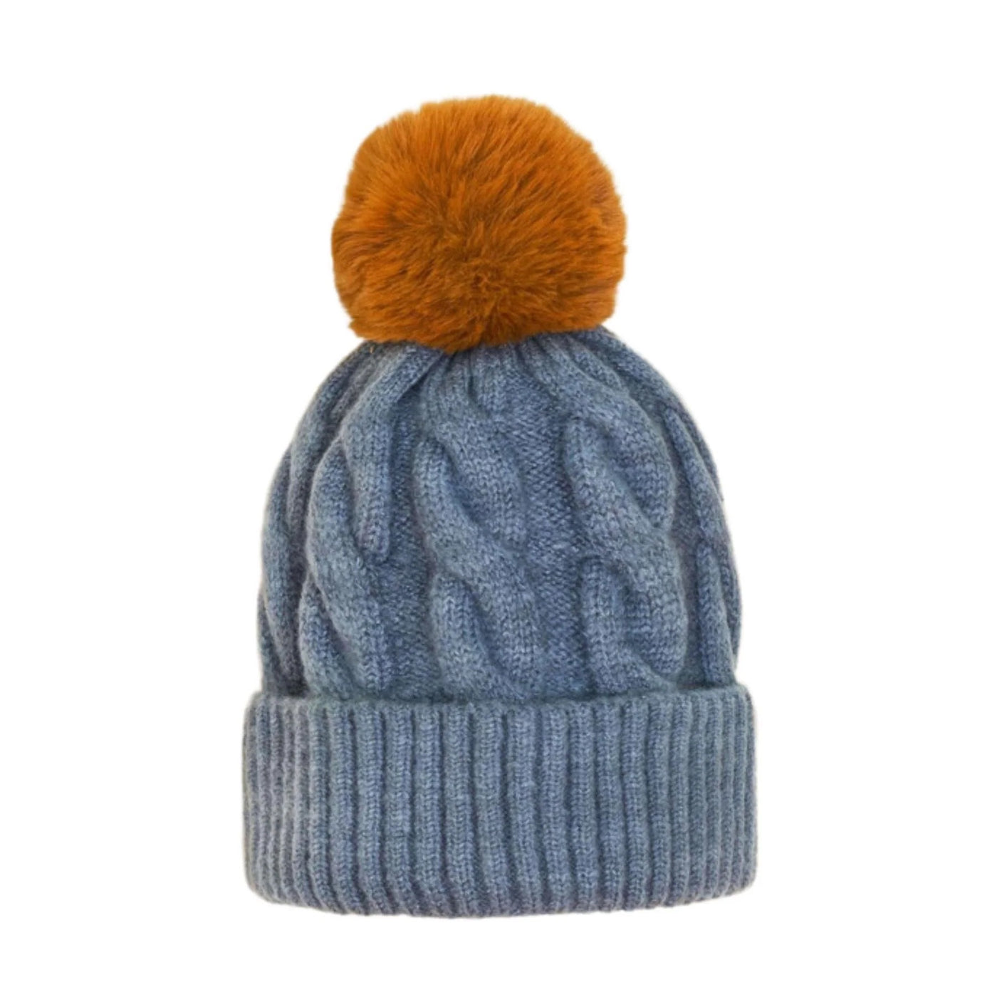 Powder Svana Bobble Hat - Denim Blue