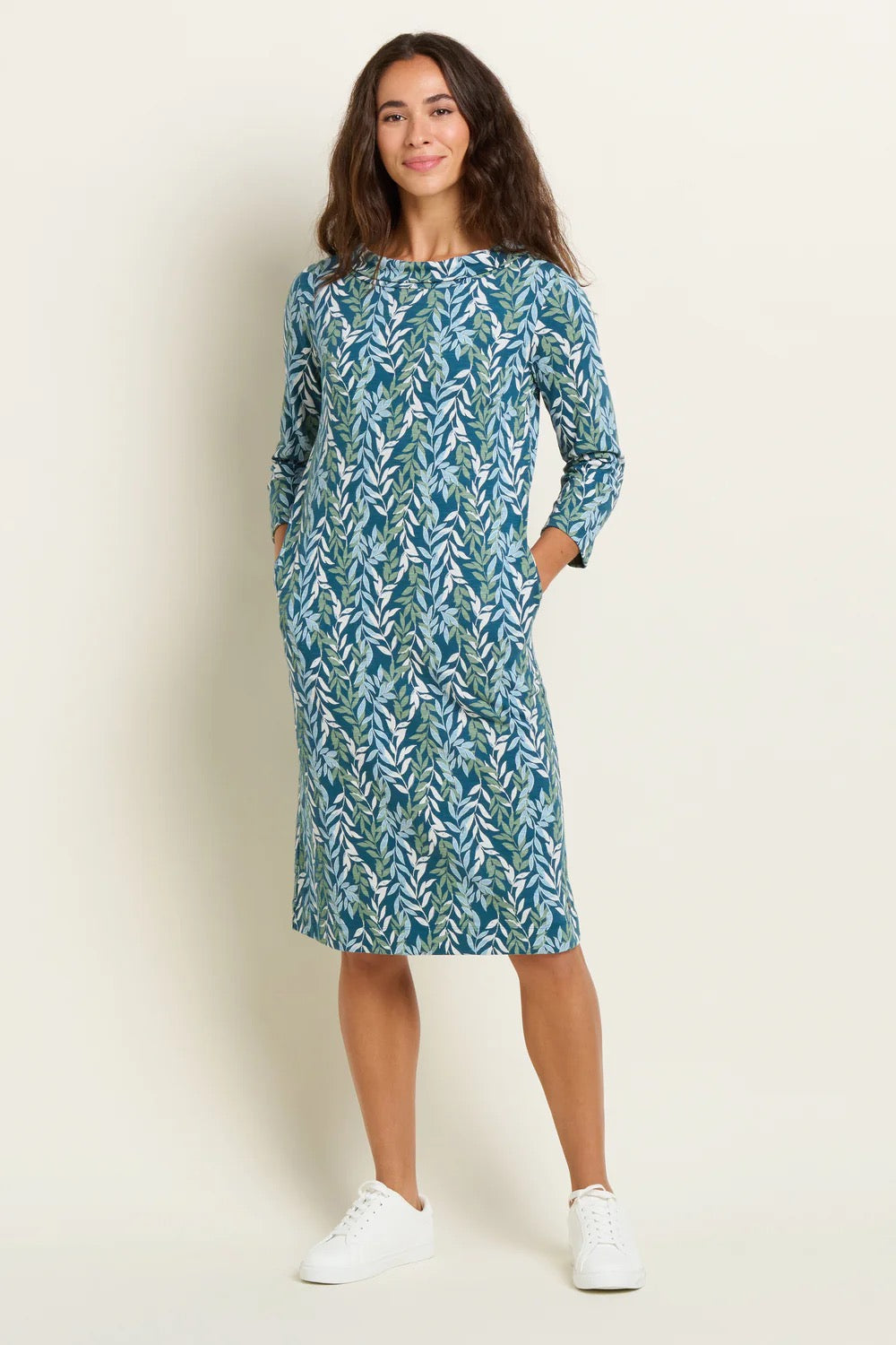Brakeburn Women's Willow Knee-Length Dress - Blue/Green