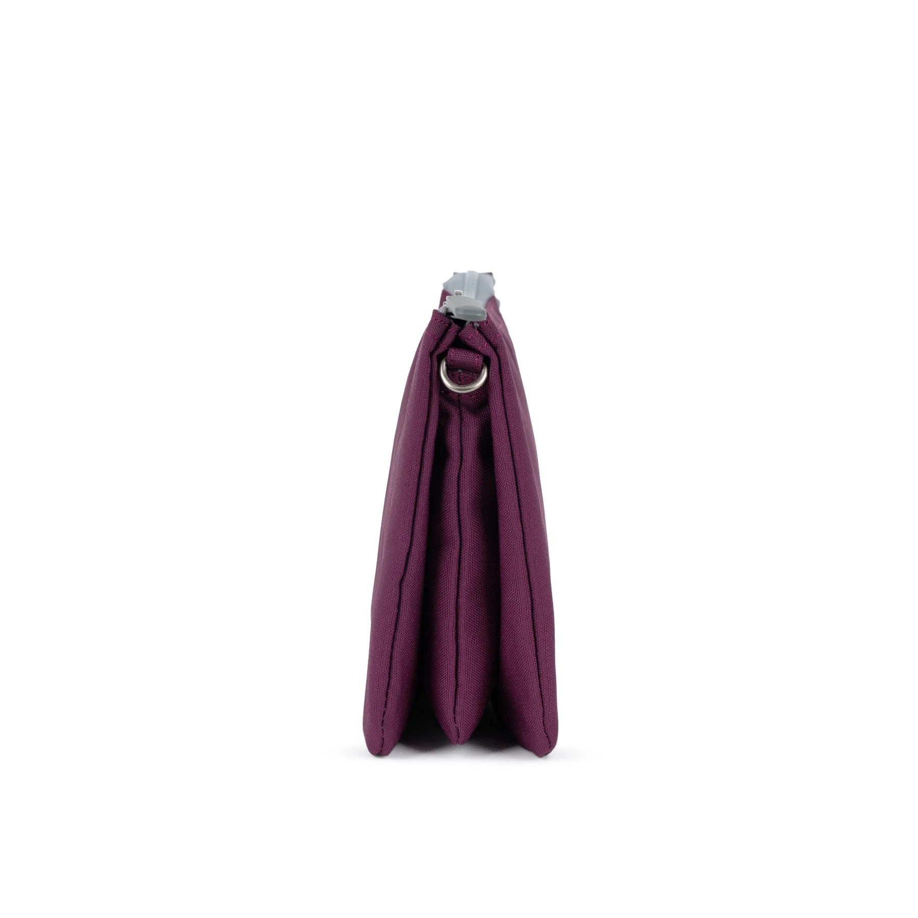 Roka Carnaby XL Crossbody-Recycled Canvas - Cherry Lacquer