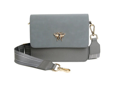 Alice Wheeler Slate Grey Highbury Crossbody Bag