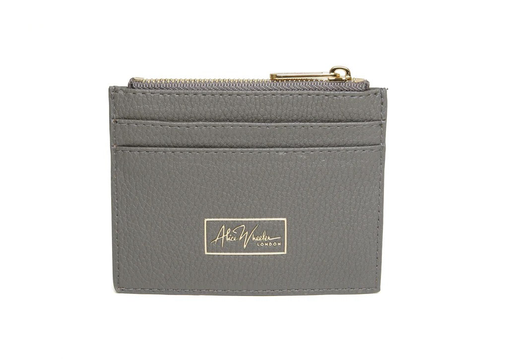 Alice Wheeler Slate Grey Barbican Coin & Card Purse