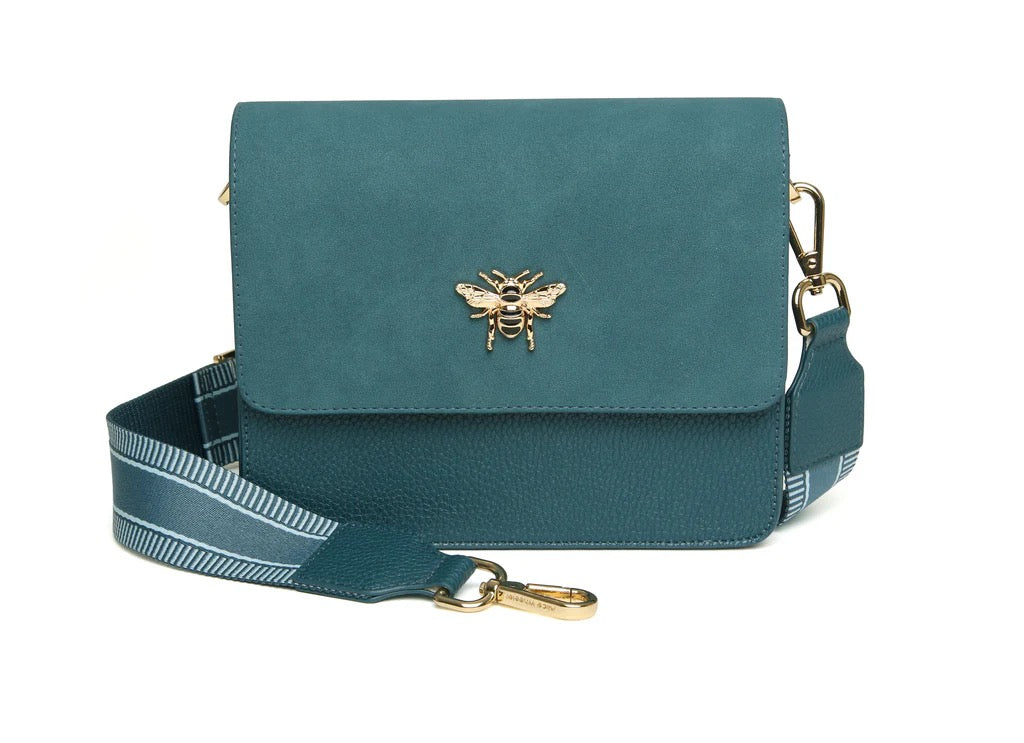 Alice Wheeler Teal Highbury Crossbody Bag