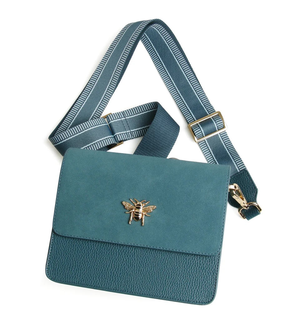 Alice Wheeler Teal Highbury Crossbody Bag