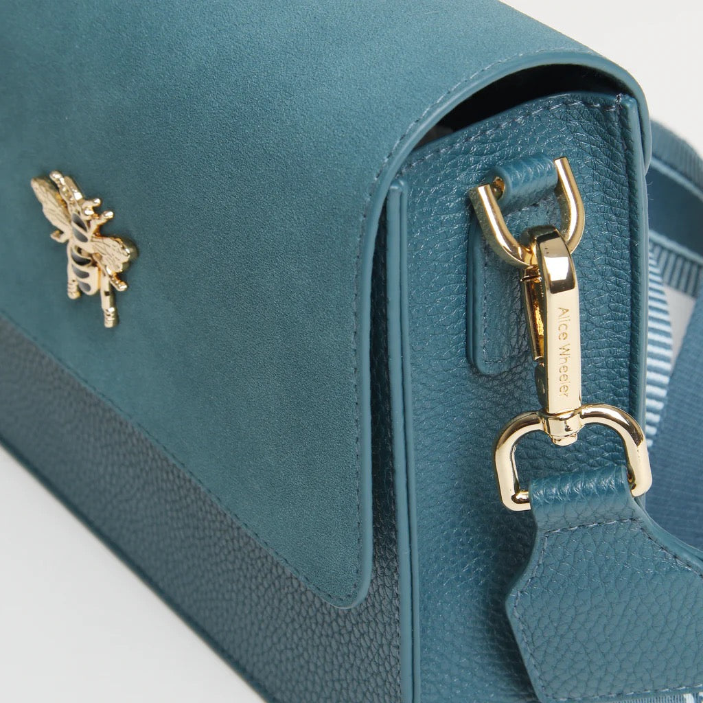 Alice Wheeler Teal Highbury Crossbody Bag