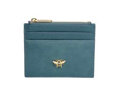 Alice Wheeler Teal Barbican Coin & Card Purse