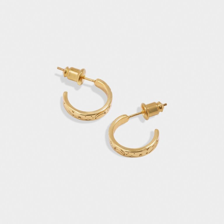 Katie Loxton Waterproof Jewellery - Luna - Hoop Earrings - Gold