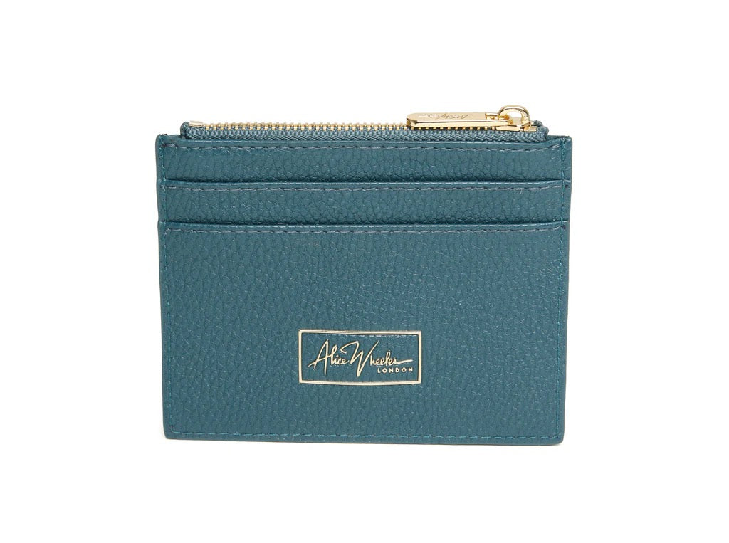 Alice Wheeler Teal Barbican Coin & Card Purse