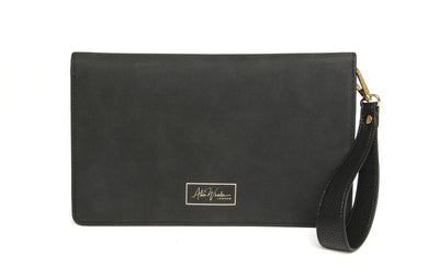 Alice Wheeler Black Chelsea Clutch Bag