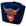 Powder Velvet Mini Tapered Zip Pouch - Highland Cow - Navy