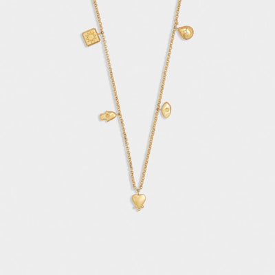 Katie Loxton Waterproof Jewellery - Boheme - Gold Multi Charm Necklace