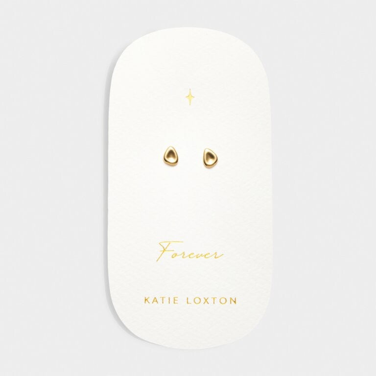 Katie Loxton Waterproof Jewellery - Pebble - Stud Earrings - Gold