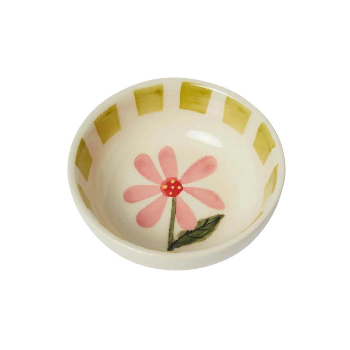 Olive Floral - Stoneware Bowl  - Belly Button
