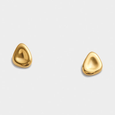 Katie Loxton Waterproof Jewellery - Pebble - Stud Earrings - Gold