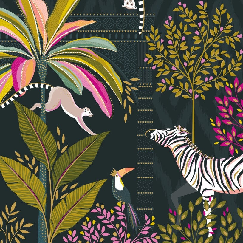Sara Miller by The Art File - Jungle Scene Blank Card