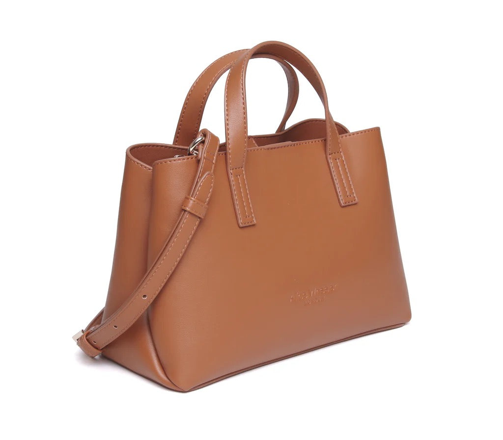 Alice Wheeler Florence Tote Handbag - Nappa Collection - Tan