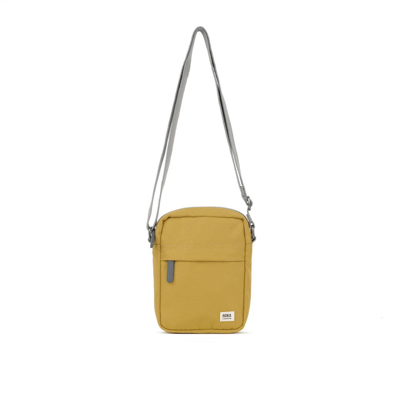 ROKA Bond Crossbody Bag -Sustainable Canvas - Flax (Mustard)