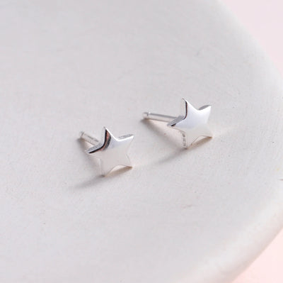 Well Done - Terrarium Bottle - Sterling Silver Star Stud Earrings