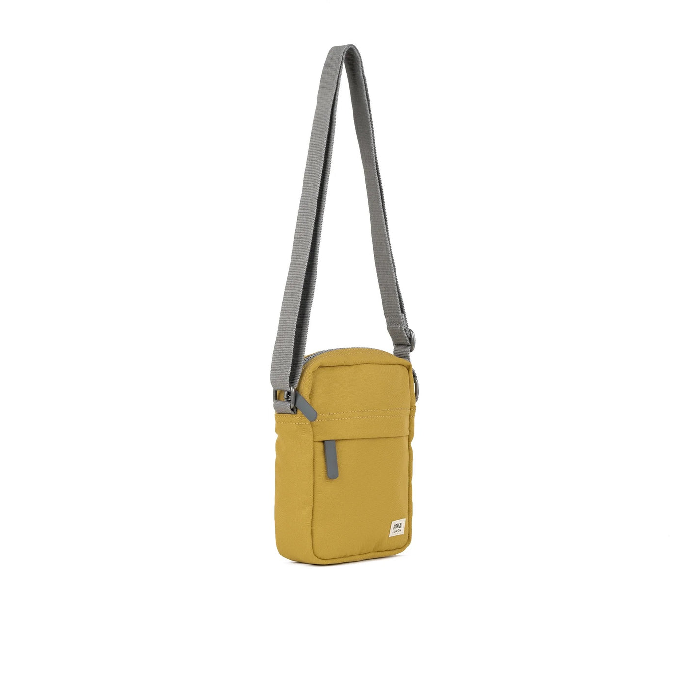 ROKA Bond Crossbody Bag -Sustainable Canvas - Flax (Mustard)