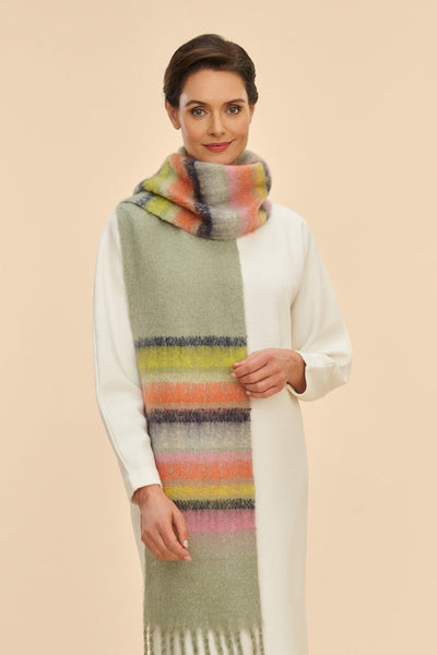 Powder Sammy Cosy Scarf - Moss Gren/Multi