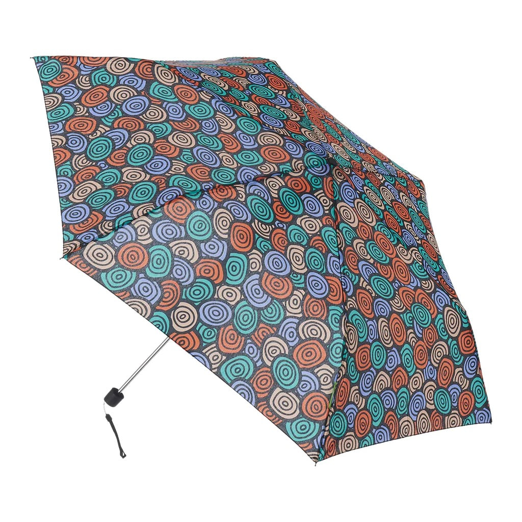 Eco Chic Foldable Mini Umbrella Circle - Multi