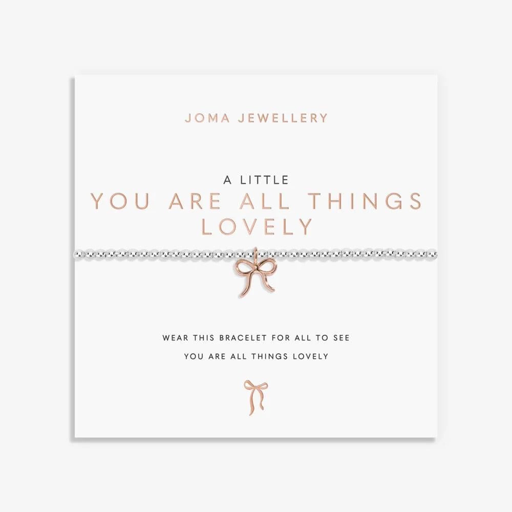 Joma Jewellery - 'A Little You Are All Things Lovely' Bracelet -Silver/Rose Gold