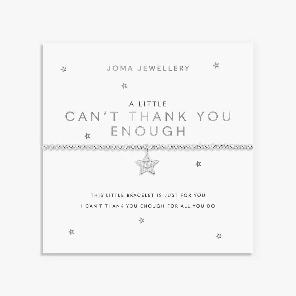Joma Jewellery - 'A Little Can't Thank You Enough' Bracelet -Silver